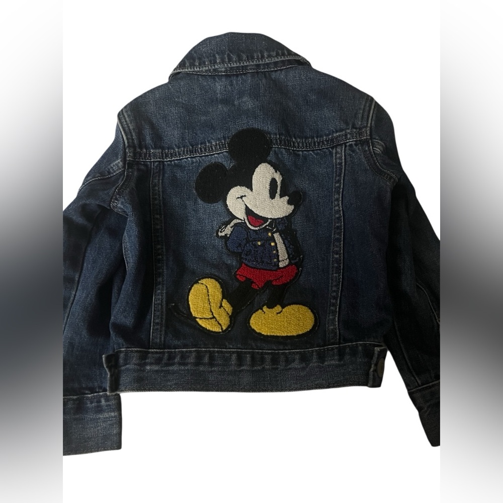 GAP Kids Blue Denim Jacket with Mickey Mouse